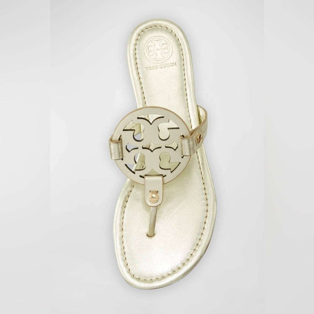 Tory Burch Miller Flip Flop Sandal - Spark Gold (Like New!)